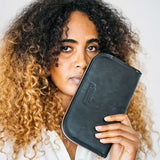 Zahra Leather Accordion Wallet Wallets