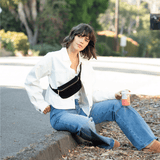 Enku Leather Fanny Pack Sling & Crossbody Bags