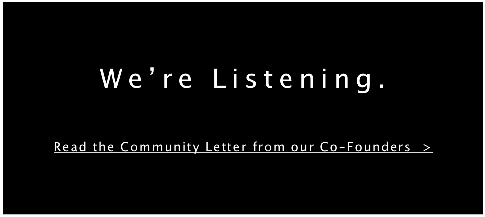 A Letter to Our Community