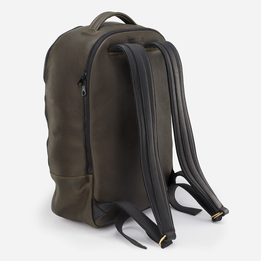 Classic Leather Backpack - Black