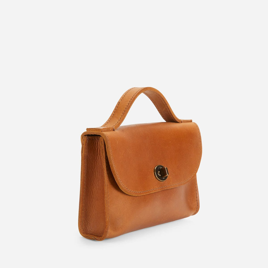 Ethically Crafted Sustainable Leather / Abeba Leather Envelope Clutch / Genuine Full Grain Leather / Parker Clay / Certified B Corp