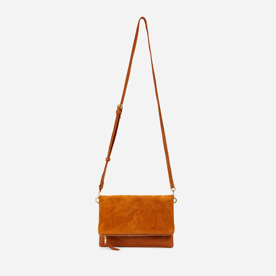 Makeda Leather Crossbody Bag – Rust Brown