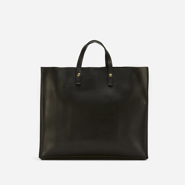 バッグ BUTTERO leather tote bag black Merkato Shopper Leather Tote