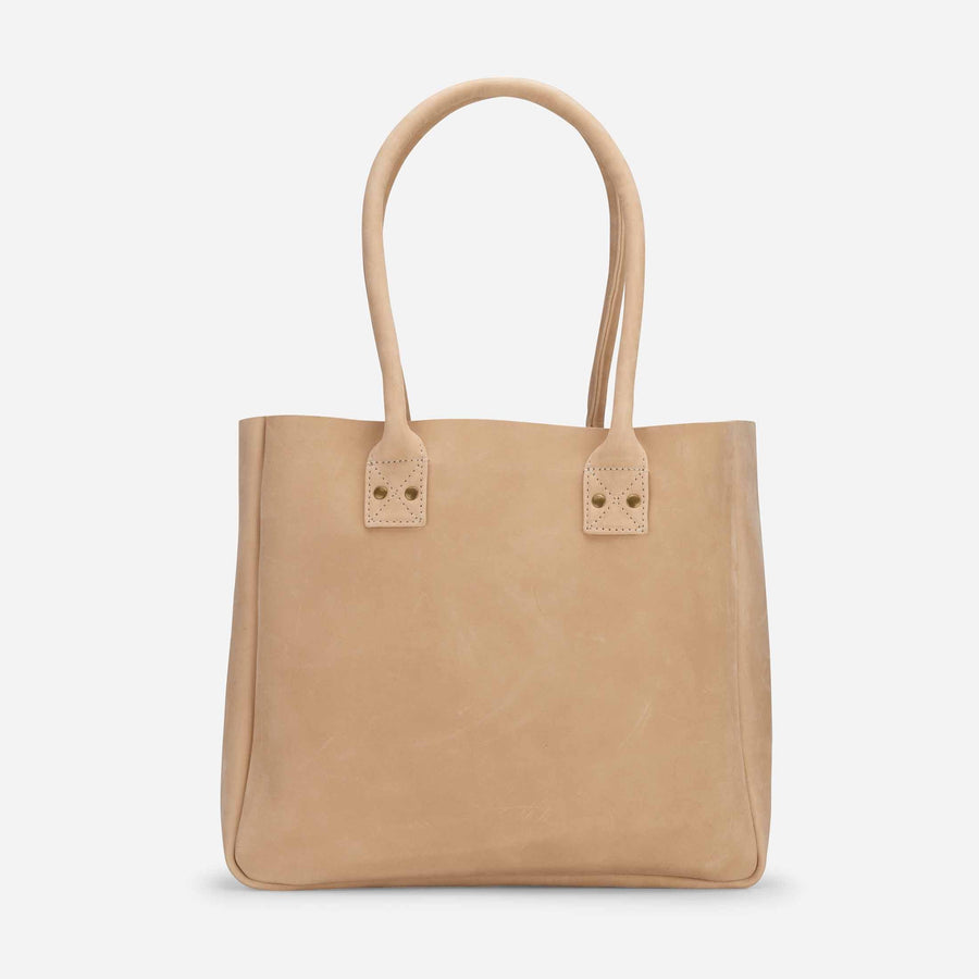 New Zara MIDI Brown Everyday Leather Tote Bag