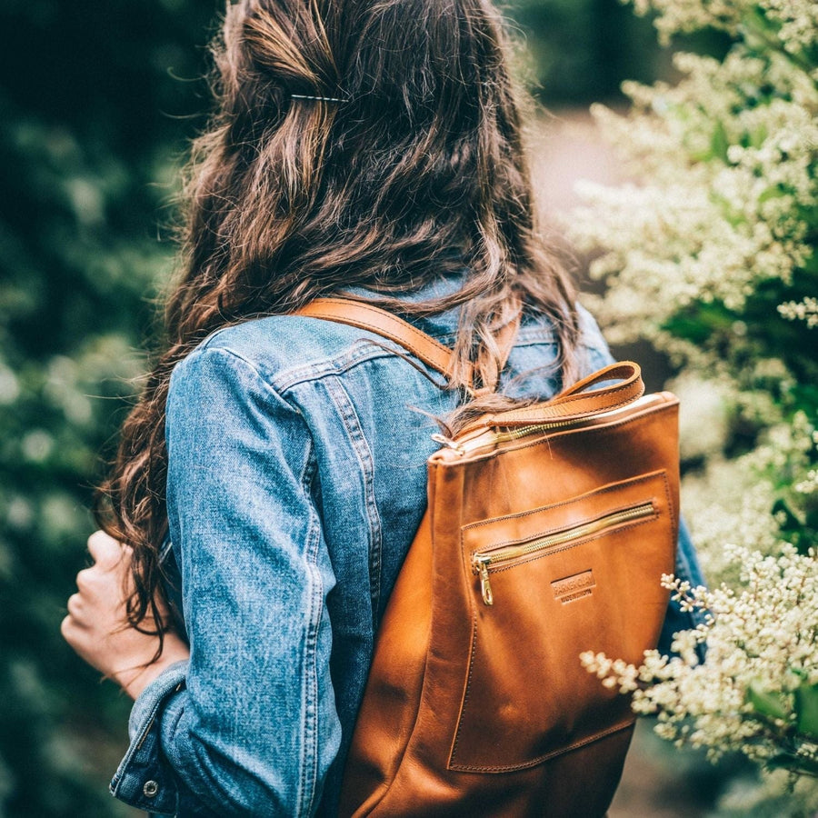 Ethically Crafted Sustainable Leather / Leather Tassel for Bag / Dark Brown / Genuine Full Grain Leather / Parker Clay