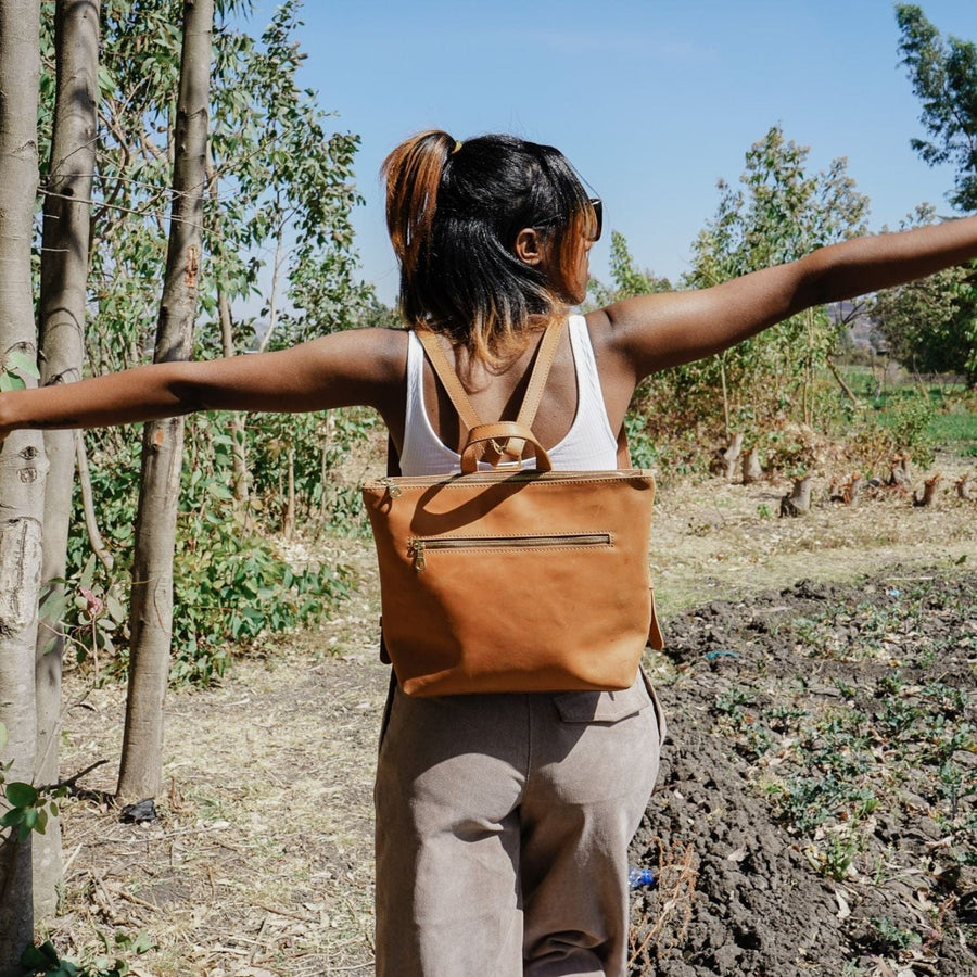 Ethically Crafted Sustainable Leather / Soto Belt Bag / Jade / Genuine Full Grain Leather / Parker Clay / Certified B Corp