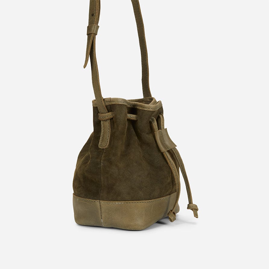 Olive green bucket bag deals