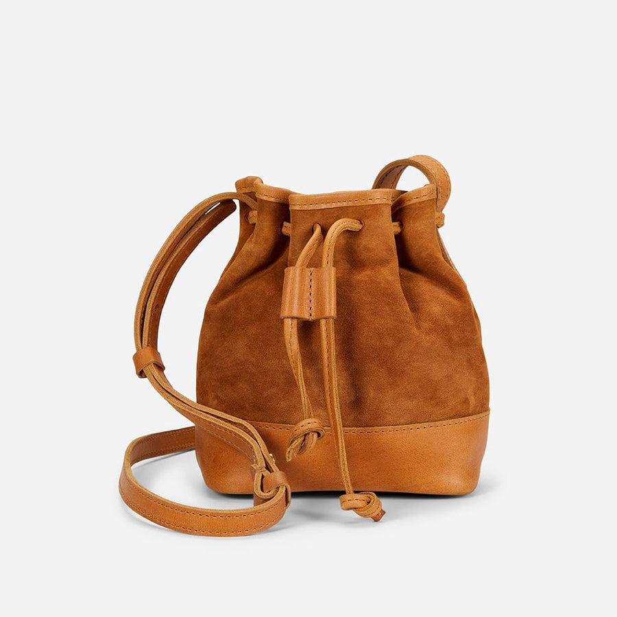 The Essential Bucket Tote in Suede