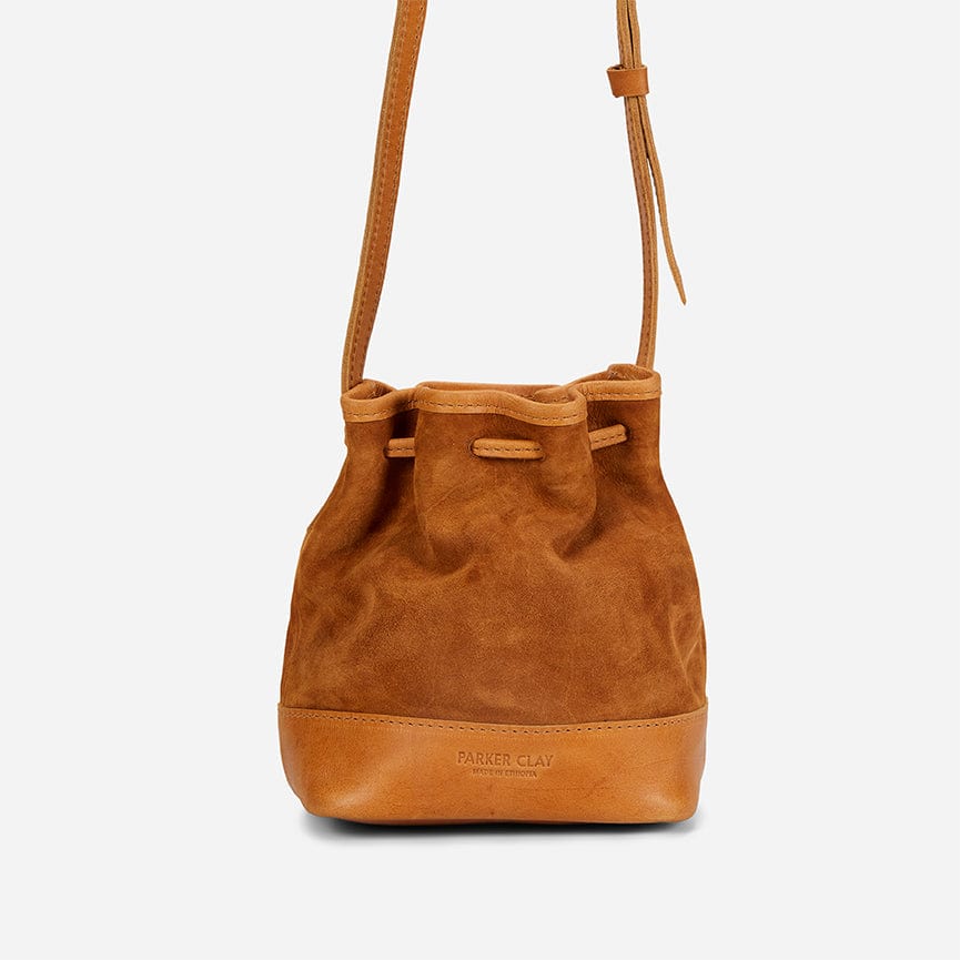 Sweet Little Thing Brown Drawstring Bucket Bag