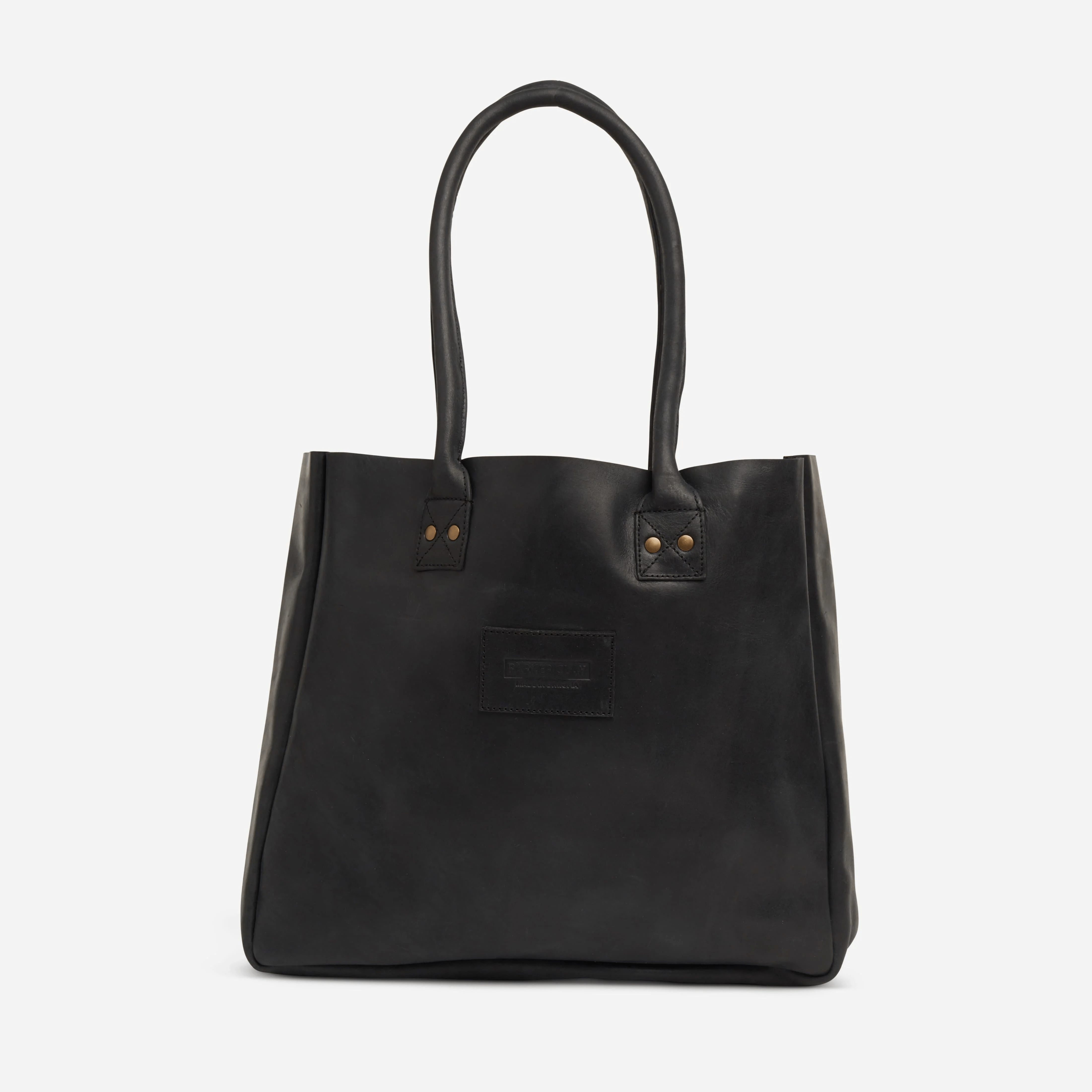 Merkato Signature Leather Tote Bag Parker Clay