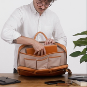 Brentwood Leather Briefcase Sling & Crossbody Bags