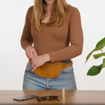 Enku Leather Fanny Pack Sling & Crossbody Bags