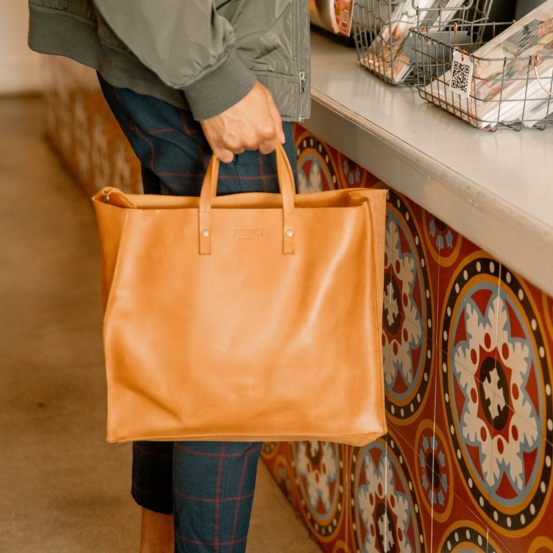 Merkato Shopper Leather Tote Tote Bags   