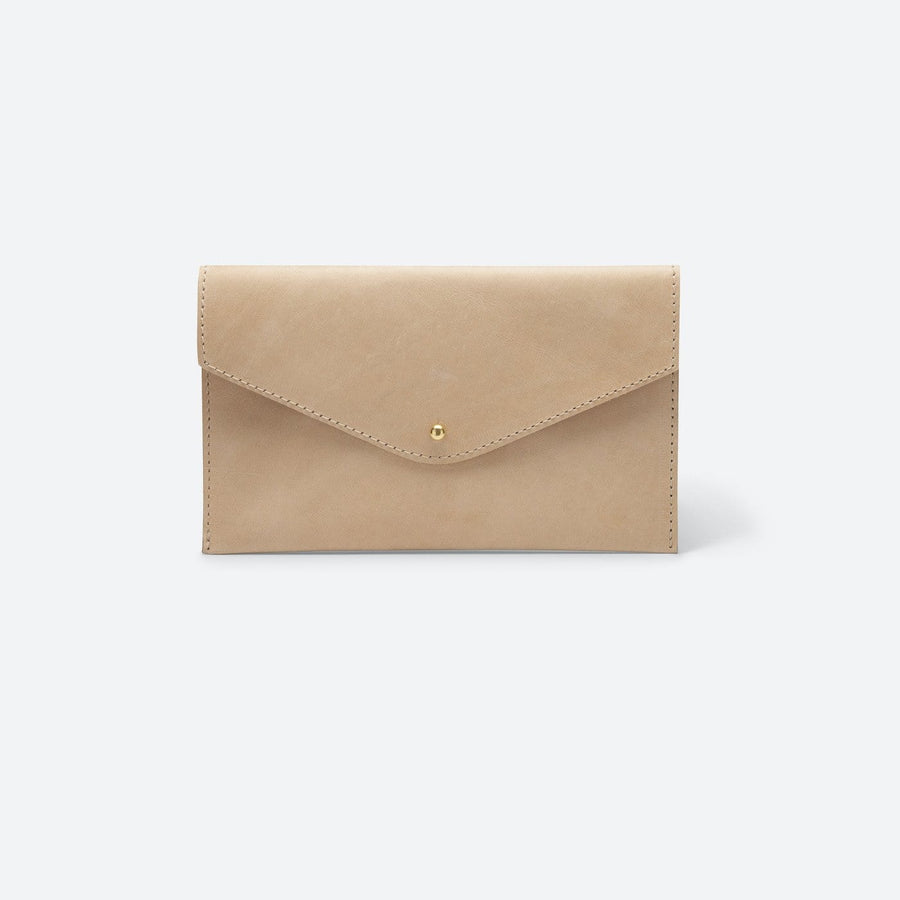 Parker Clay Ethically Crafted Sustainable Leather Envelope Clutch