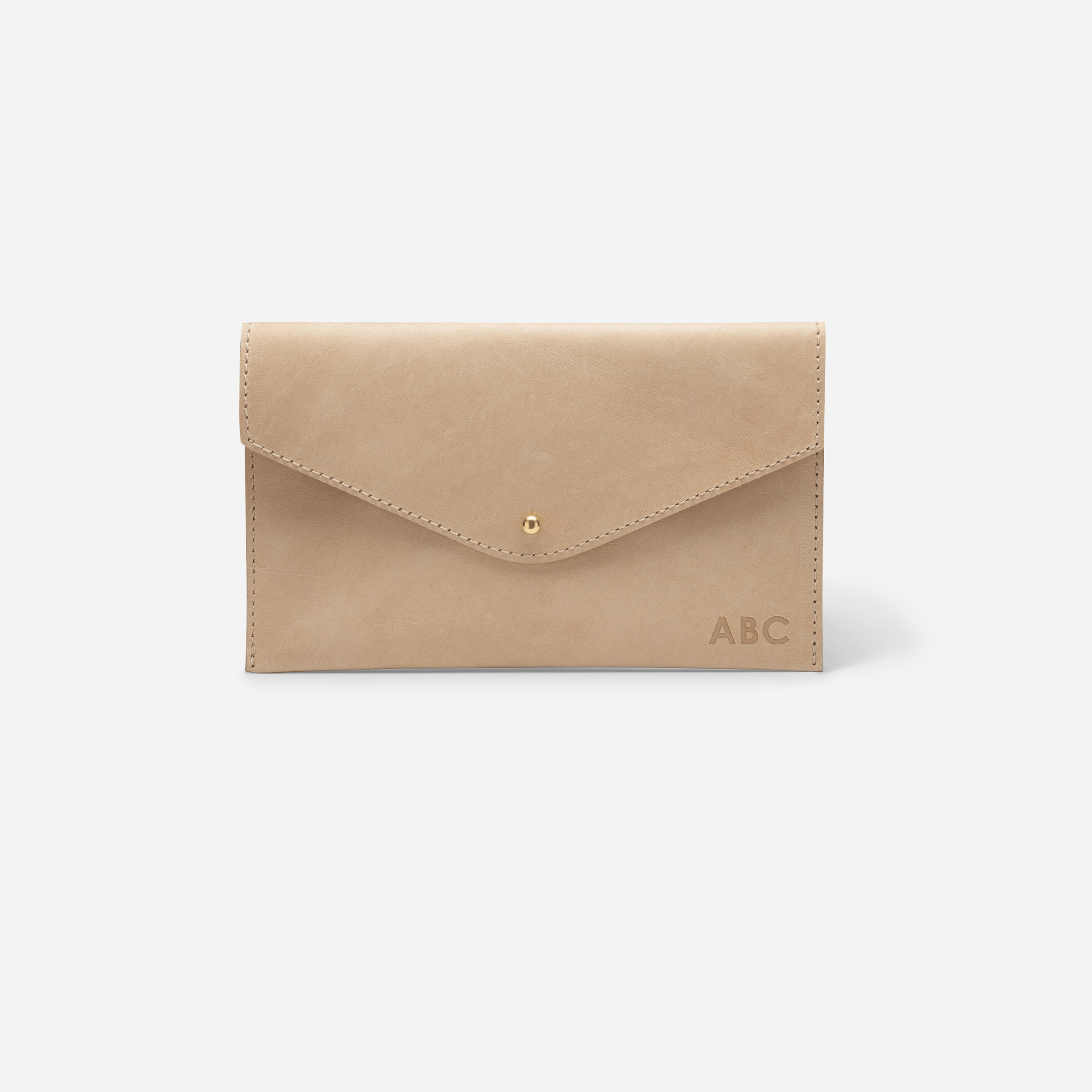 Leather envelope clutch discount