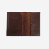 Ethically Crafted Sustainable Leather / Addis Leather Passport Holder / Rust Brown / Genuine Full Grain Leather / Parker Clay / Certified B Corp