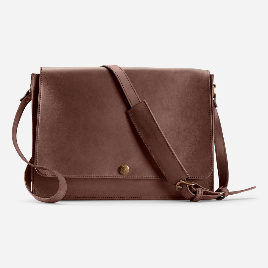 Austin Leather Messenger Bag – Parker Clay