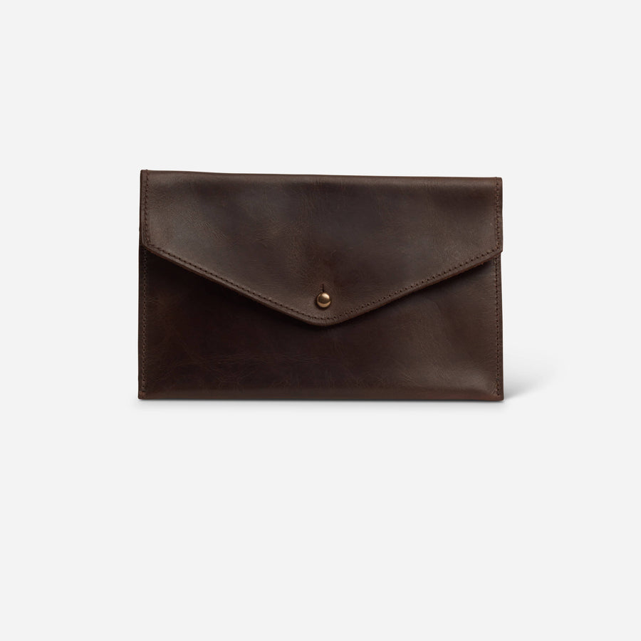 Mini Leather Envelope Clutch Bag