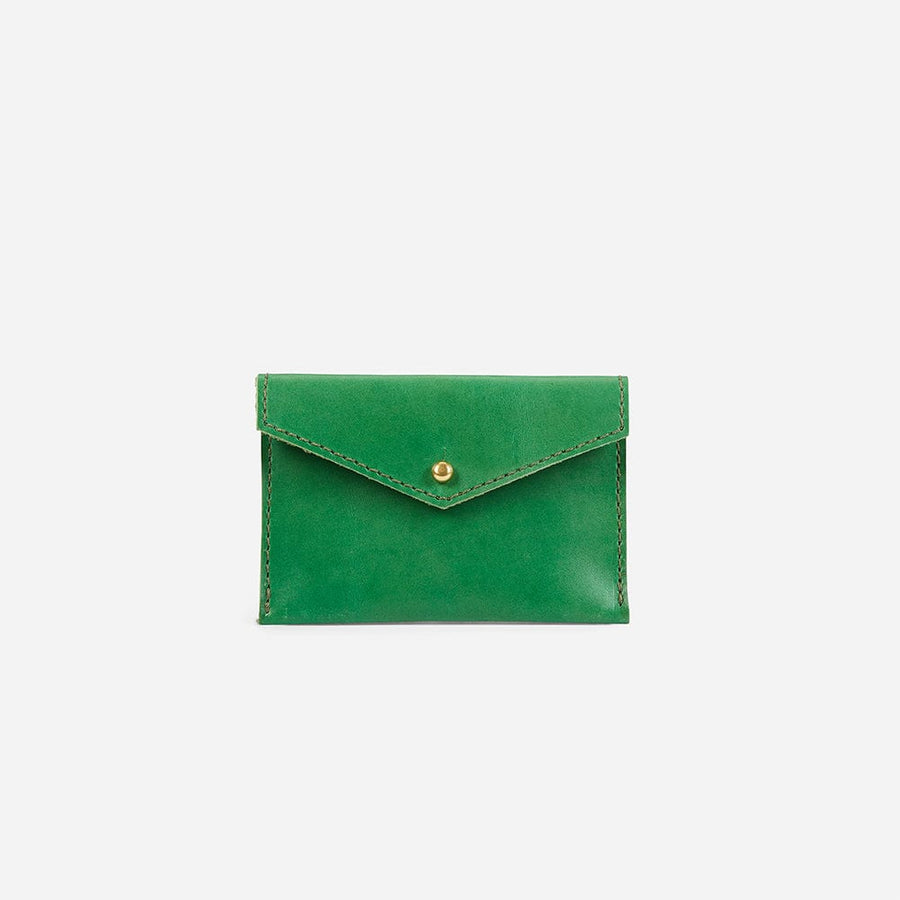 Men's Suede Wallet - Green Exterior