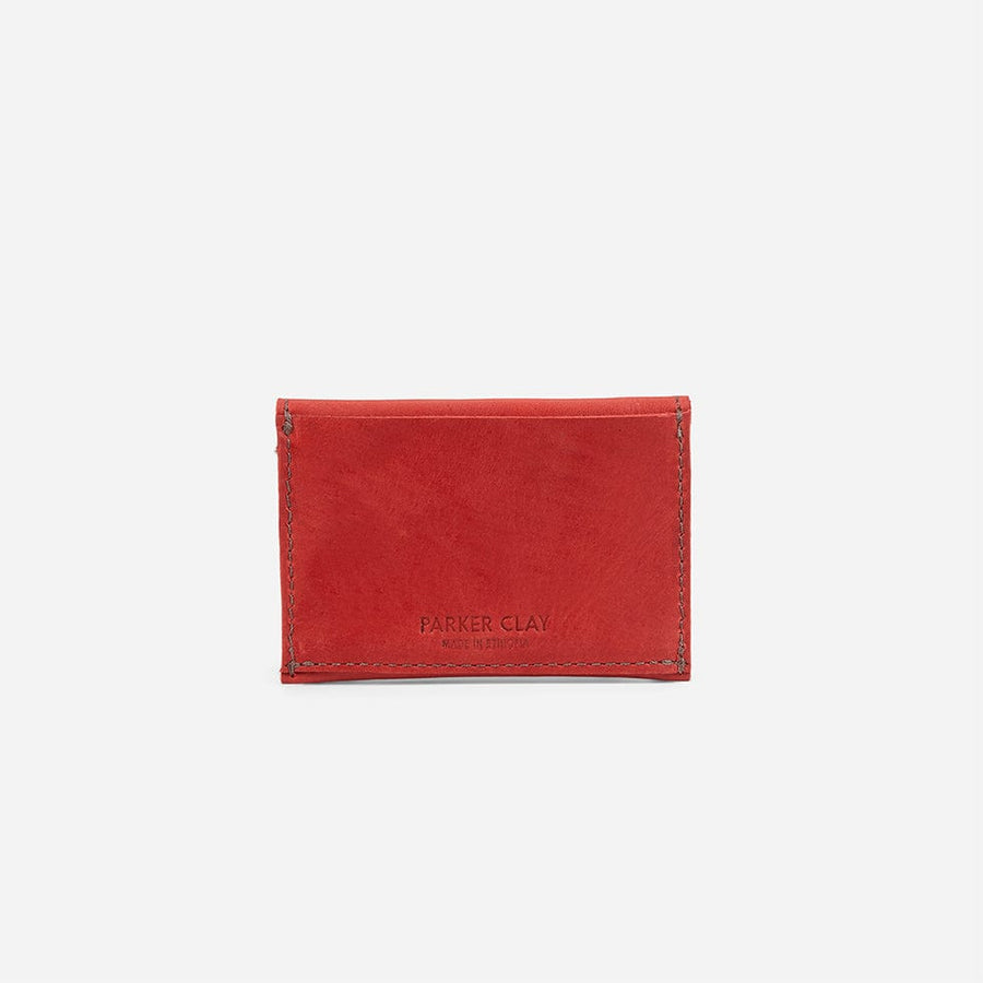 leather wallet red