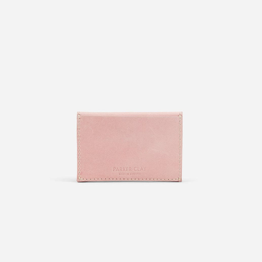 Ethically Crafted Sustainable Leather / Tigi Womens Card Wallet / Black / Genuine Full Grain Leather / Parker Clay / Certified B Corp