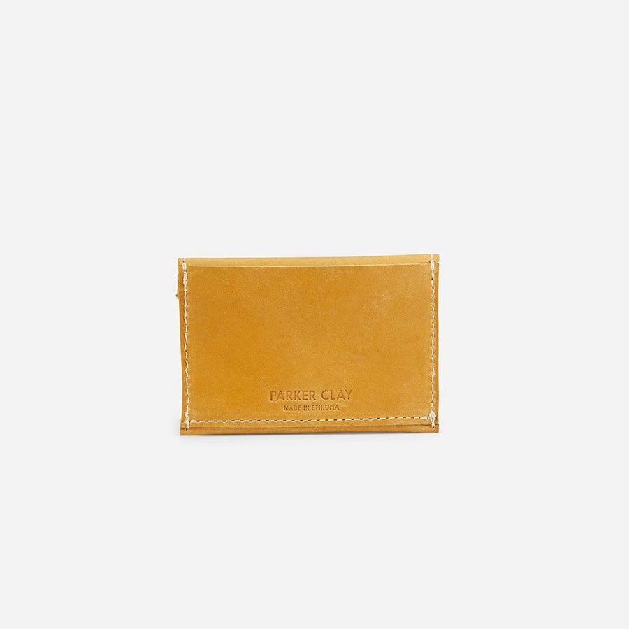 Ethically Crafted Sustainable Leather / Tigi Womens Card Wallet / Black / Genuine Full Grain Leather / Parker Clay / Certified B Corp